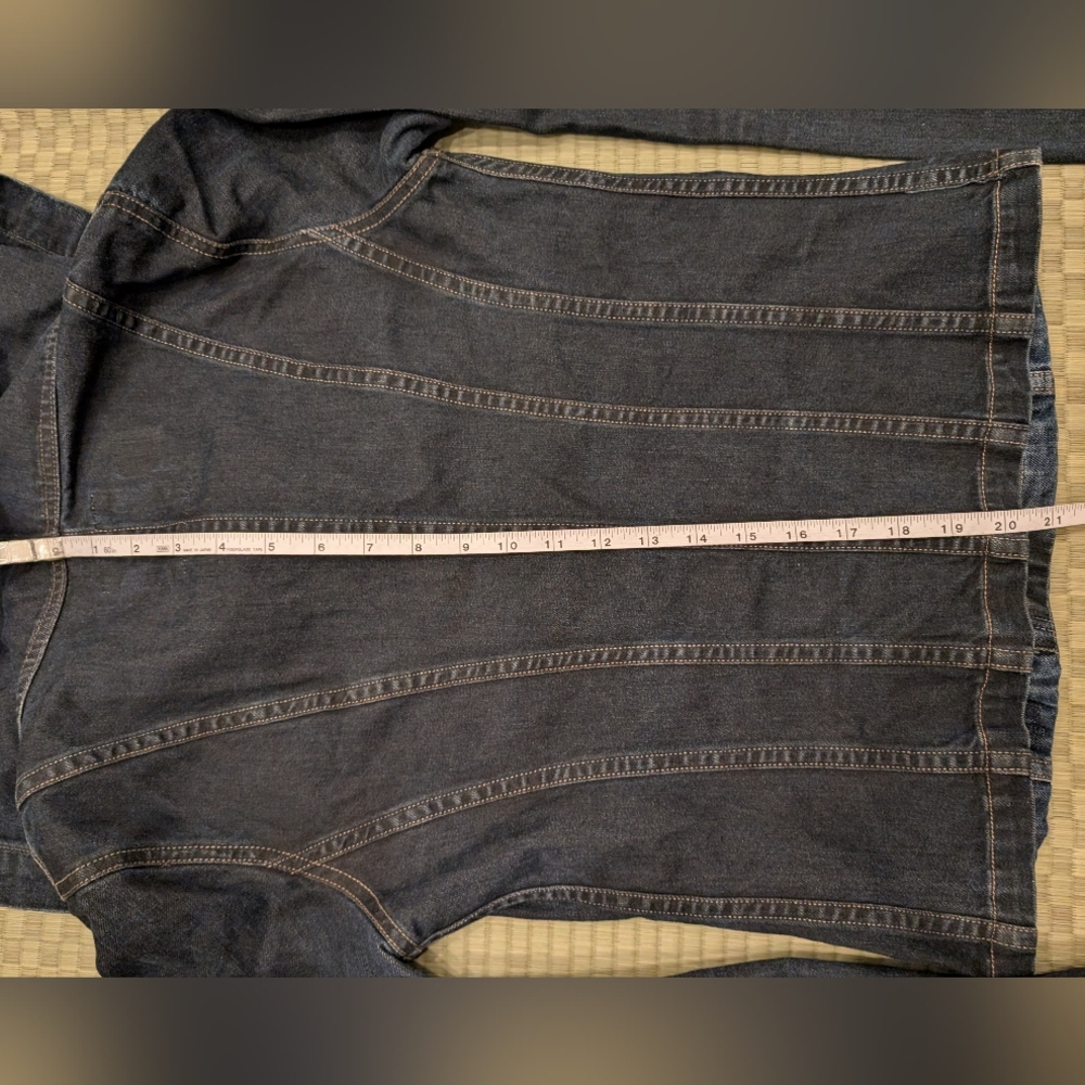 All Saints Denim Kuro Jacket Blue Women's Size 10 - Picture 5 of 5